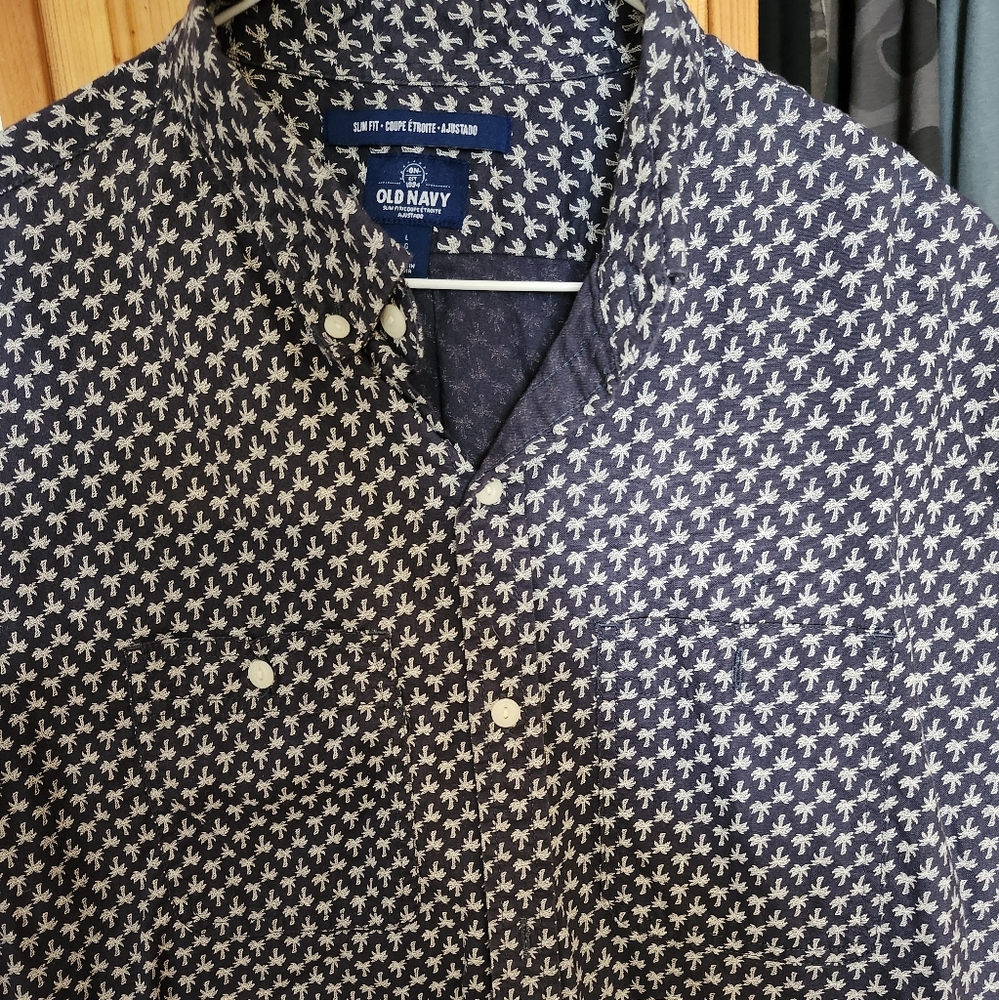 Short sleeve dress shirt L - Old Navy